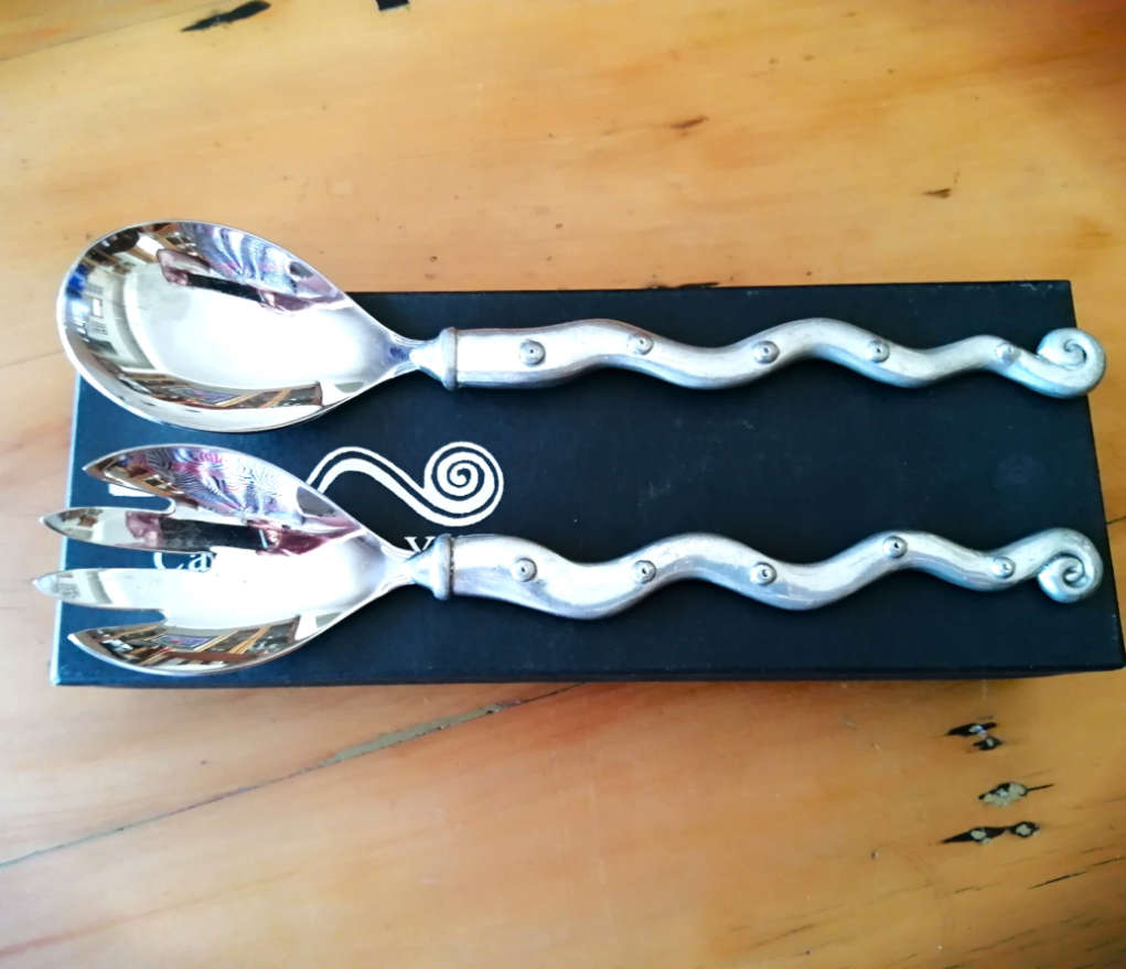 Carrol Boyes set of Serving Spoons Strive Design Boxed