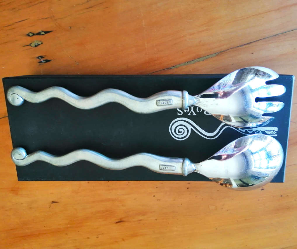 Carrol Boyes set of Serving Spoons Strive Design Boxed