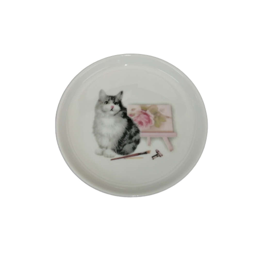 Summer River Cats Bone China Mug Coaster and Tray