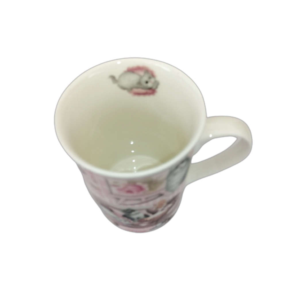 Summer River Cats Bone China Mug Coaster and Tray