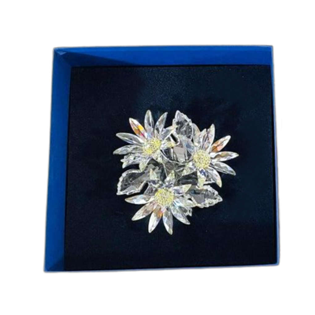 Swarovski Silver Crystal Maxi Flower Daisy Large Arrangement