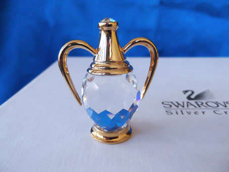 Swarovski Crystal  Memories Amphora (Greek Vase)  Gold Plated