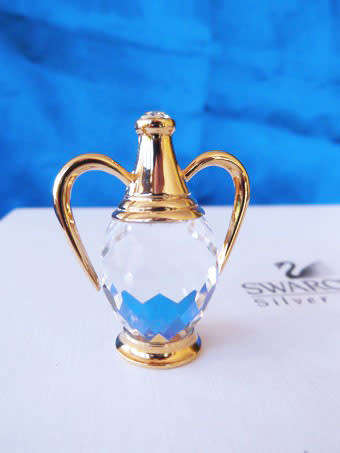 Swarovski Crystal  Memories Amphora (Greek Vase)  Gold Plated