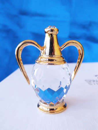 Swarovski Crystal  Memories Amphora (Greek Vase)  Gold Plated