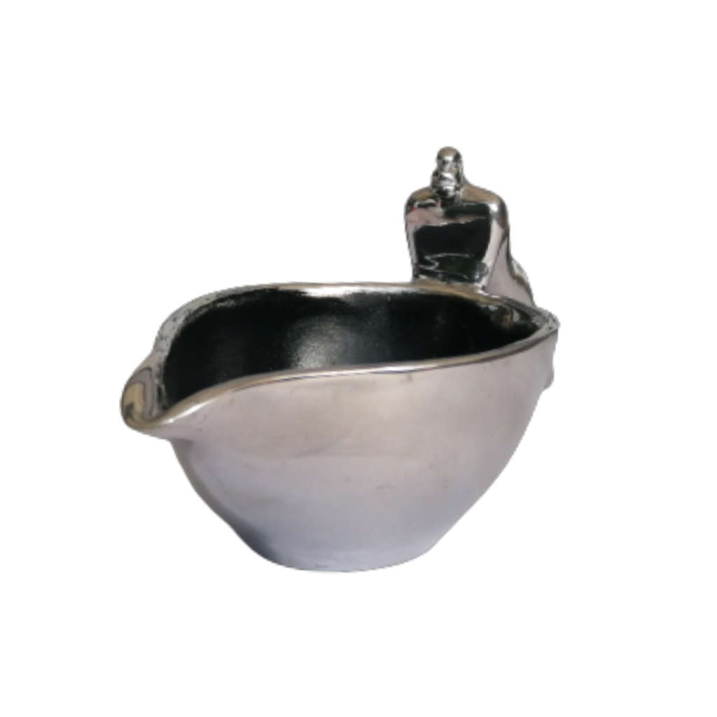 Early Carrol Boyes Functional Art Pewter Jug Man as a Handle