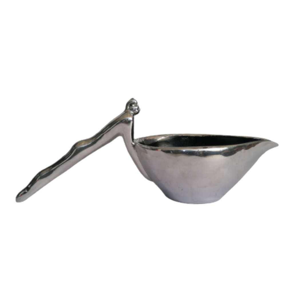 Early Carrol Boyes Functional Art Pewter Jug Man as a Handle