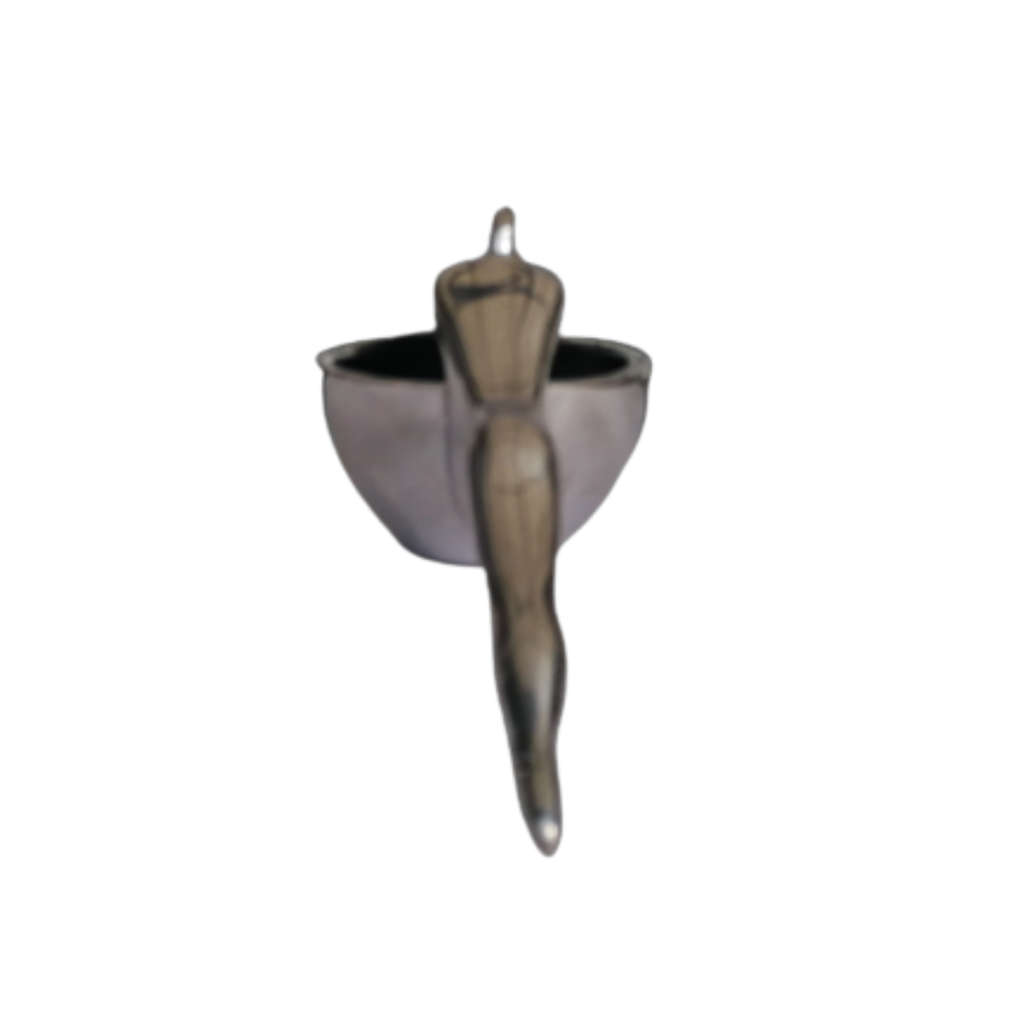 Early Carrol Boyes Functional Art Pewter Jug Man as a Handle