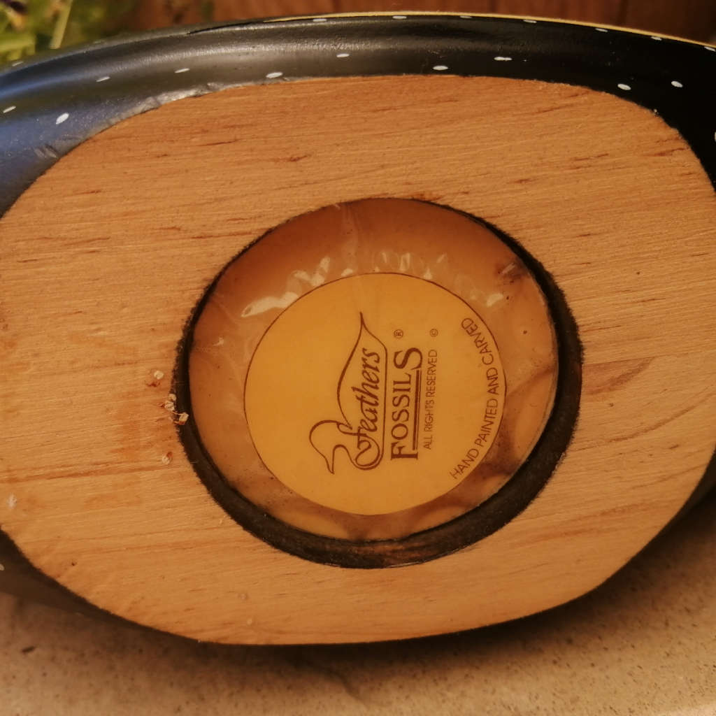 Feathers of Knysna Gallery carved and hand painted Female Guinea Fowl Fossils