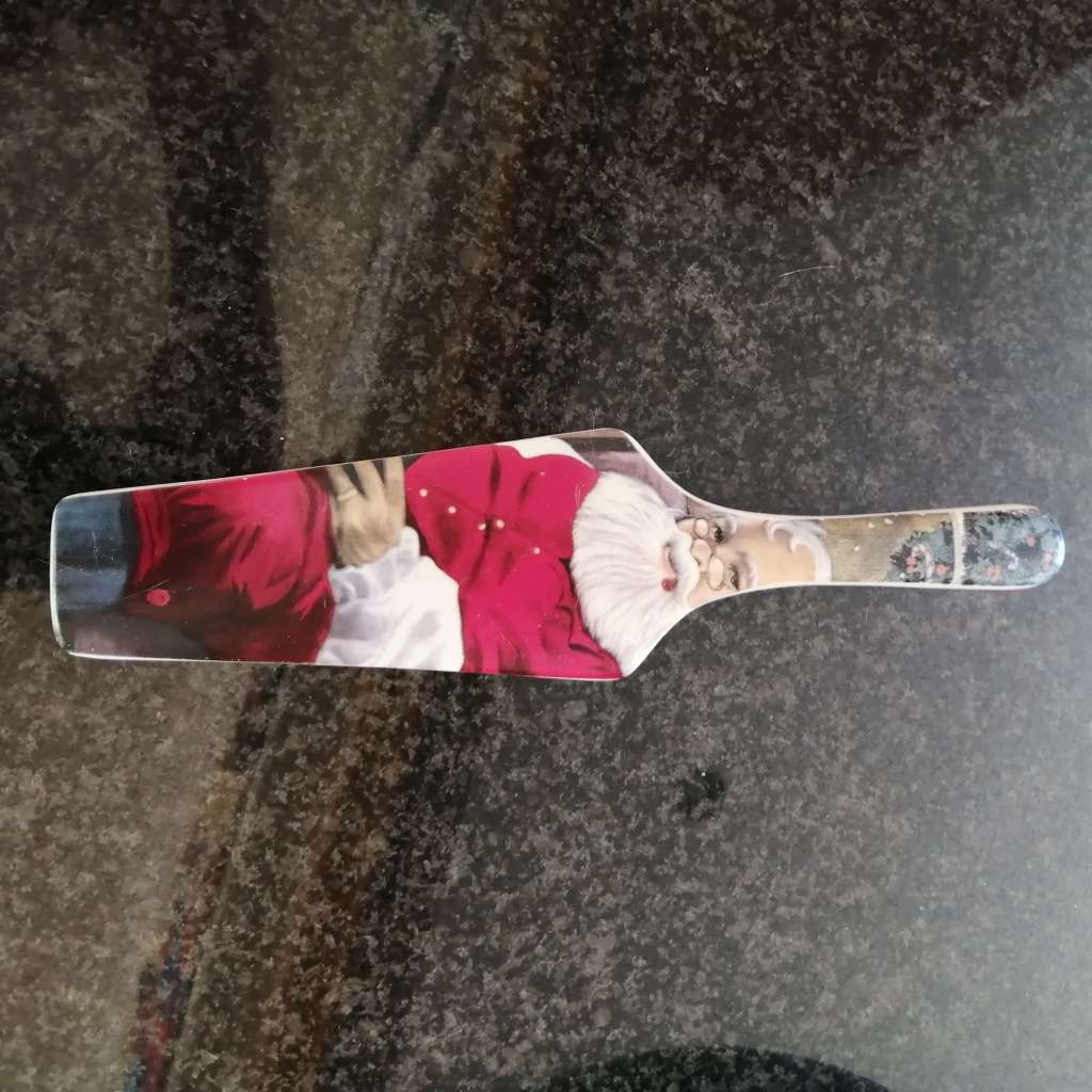 Large 32cm Christmas Serving Platter with Cake Lifter