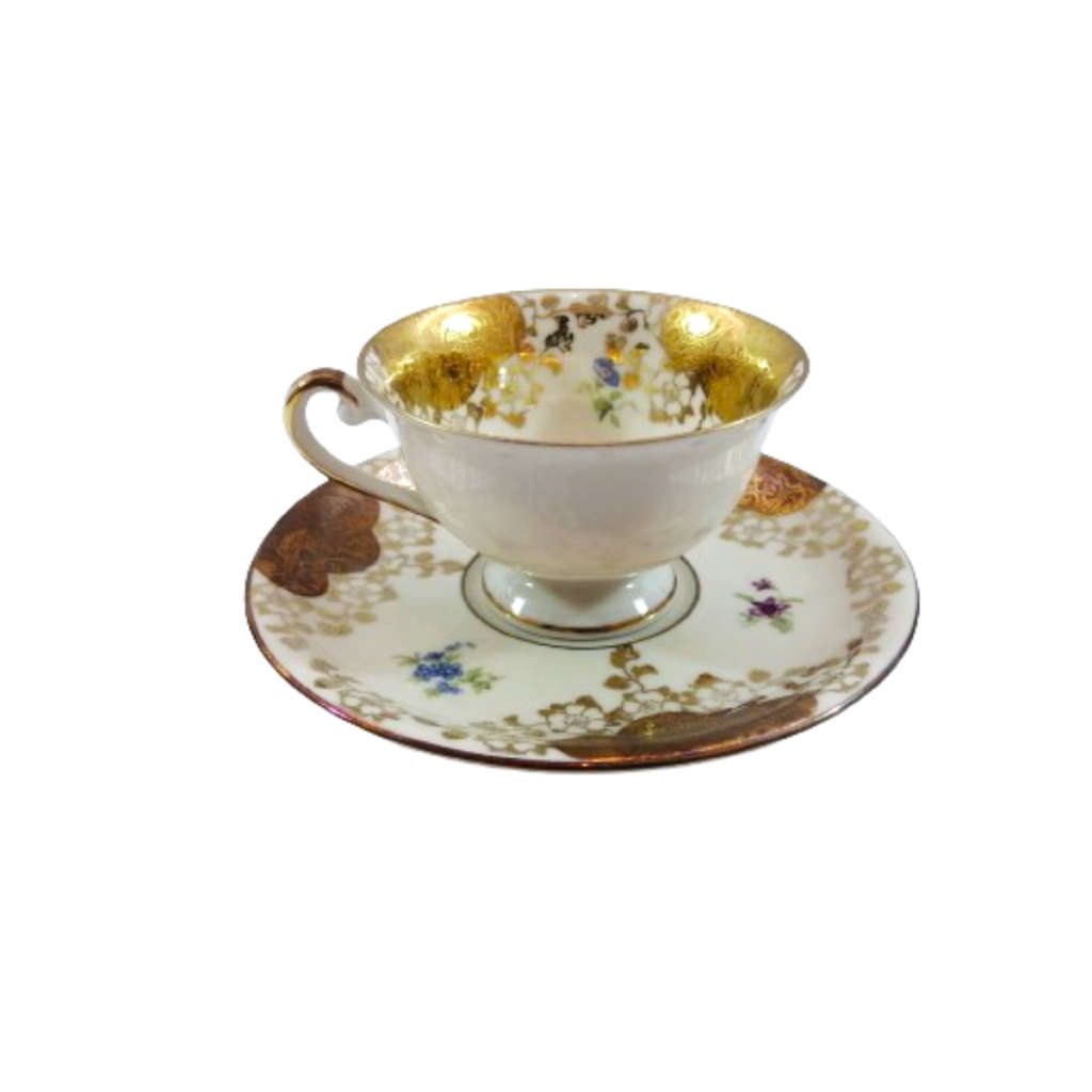 Alka Bavaria Sylvia Porcelain Esquisit Tea Cup and Saucer Duo