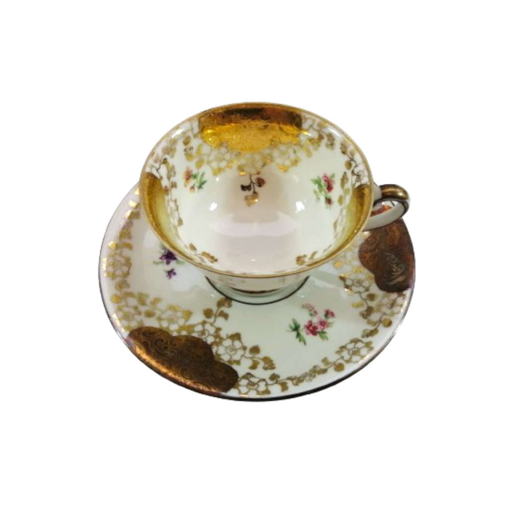 Alka Bavaria Sylvia Porcelain Esquisit Tea Cup and Saucer Duo