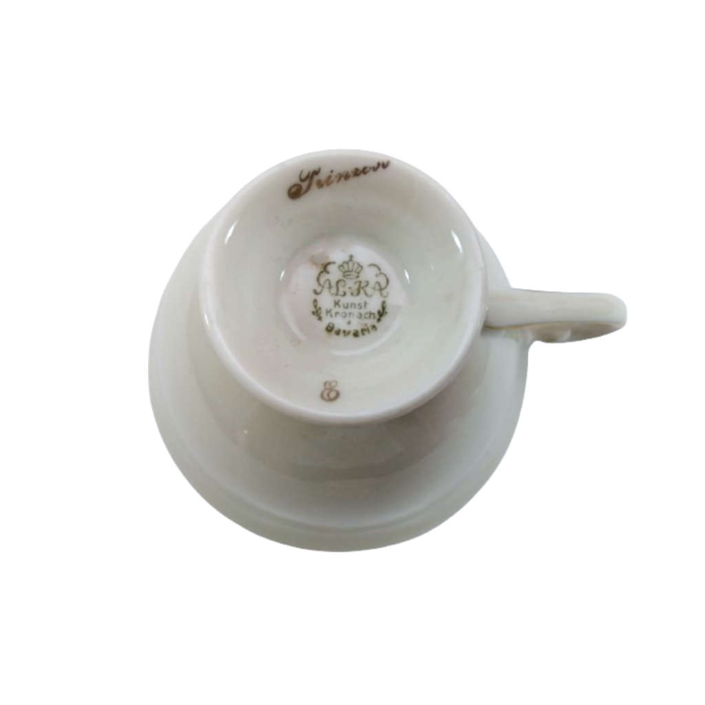 Alka Bavaria Sylvia Porcelain Tea Cup and Saucer Duo