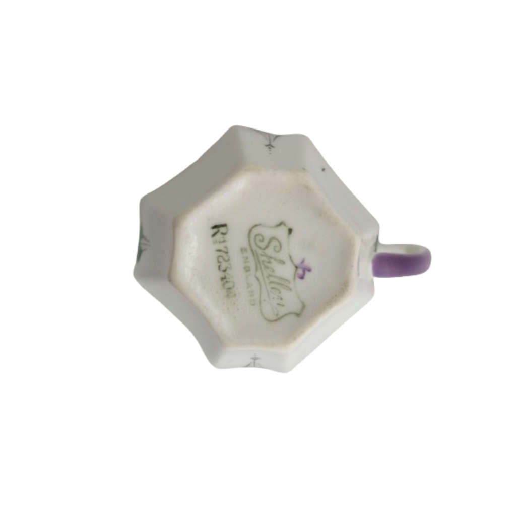 Shelley Pansies Cup & Saucer in the Queen Anne Shape Duo