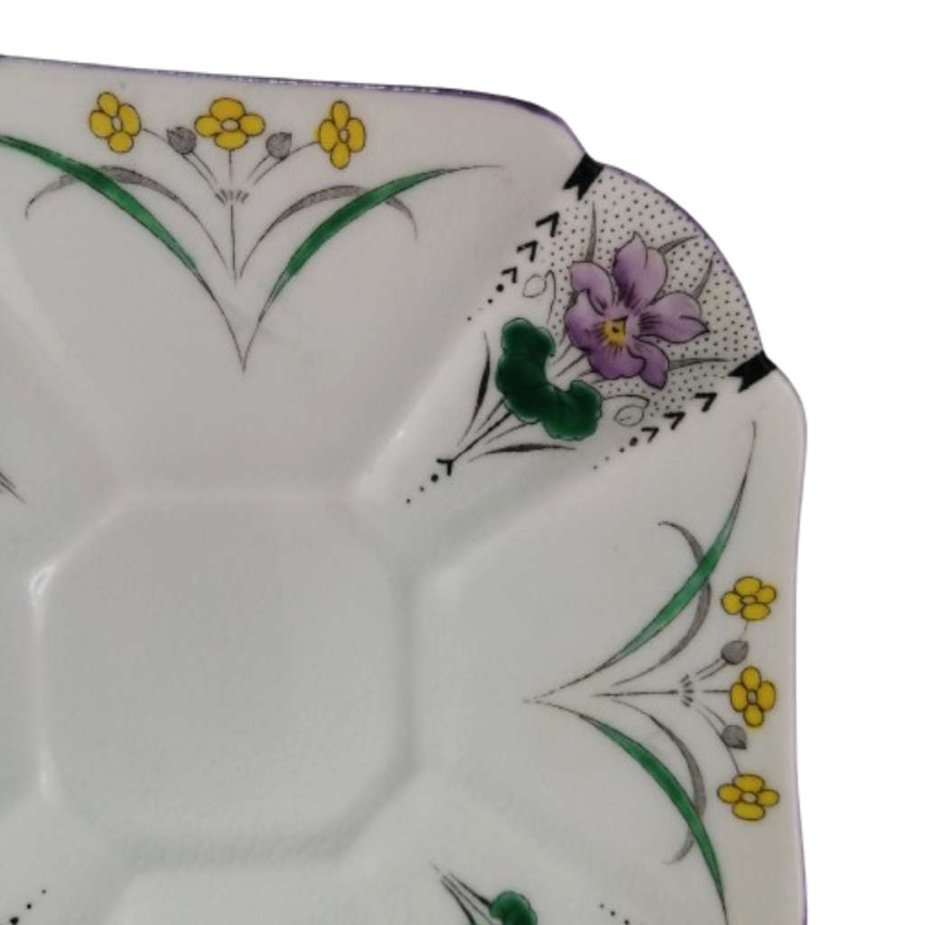 Shelley Pansies Cup & Saucer in the Queen Anne Shape Duo