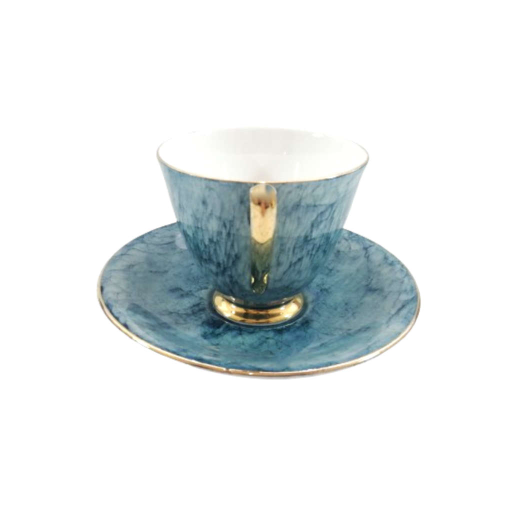 Royal Albert Bone Gossamer  Blue Marbled Trio