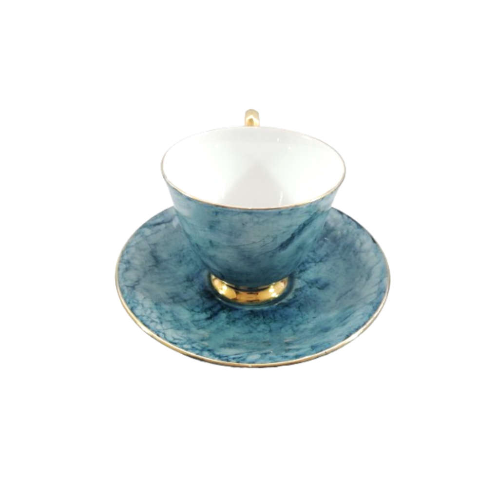 Royal Albert Bone Gossamer  Blue Marbled Trio