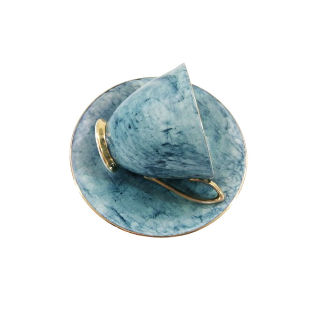 Royal Albert Bone Gossamer  Blue Marbled Trio