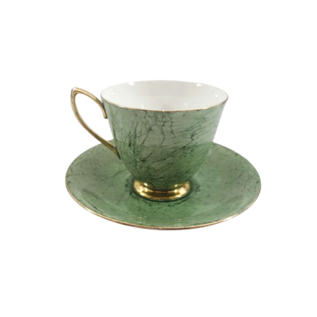 Royal Albert Bone Gossamer Green Marbled Trio
