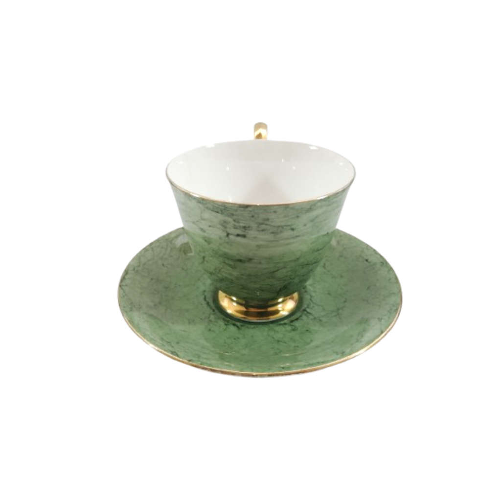 Royal Albert Bone Gossamer Green Marbled Trio