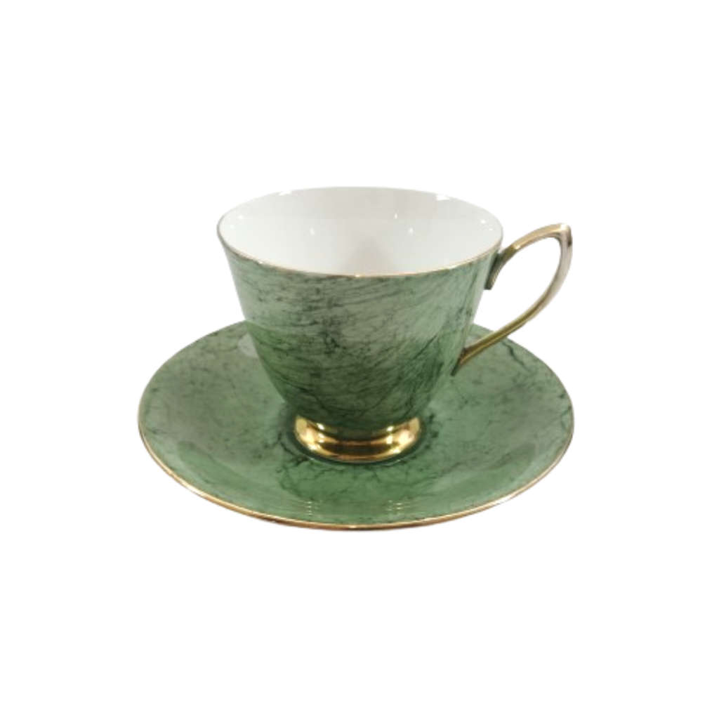 Royal Albert Bone Gossamer Green Marbled Trio