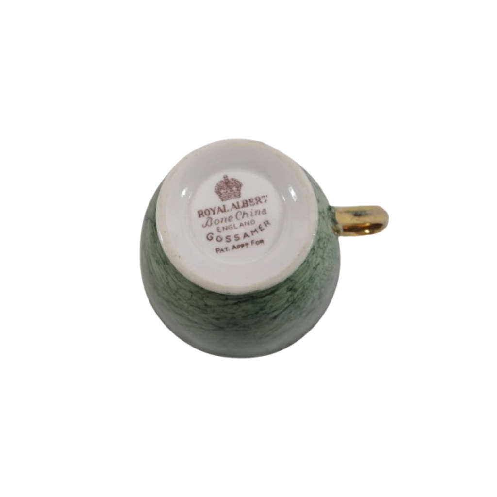 Royal Albert Bone Gossamer Green Marbled Trio