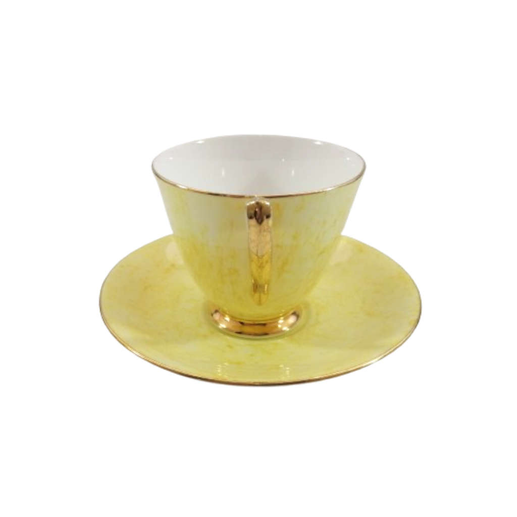 Royal Albert Bone Gossamer Yellow Marbled Trio