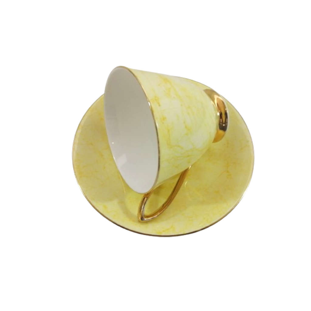 Royal Albert Bone Gossamer Yellow Marbled Trio