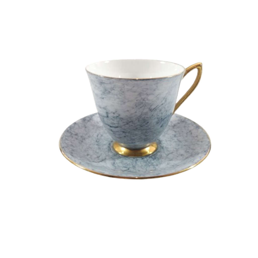 Royal Albert Bone China Gossamer Grey Marbled Trio