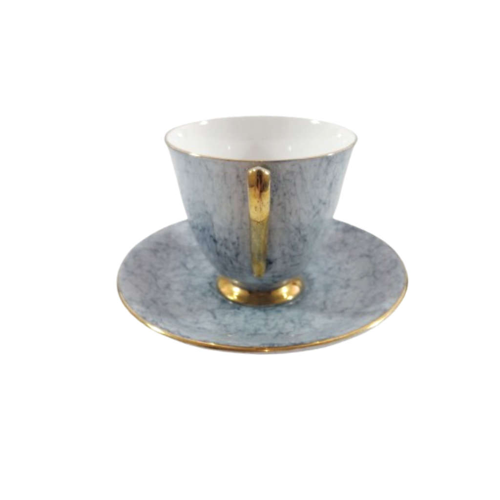 Royal Albert Bone China Gossamer Grey Marbled Trio