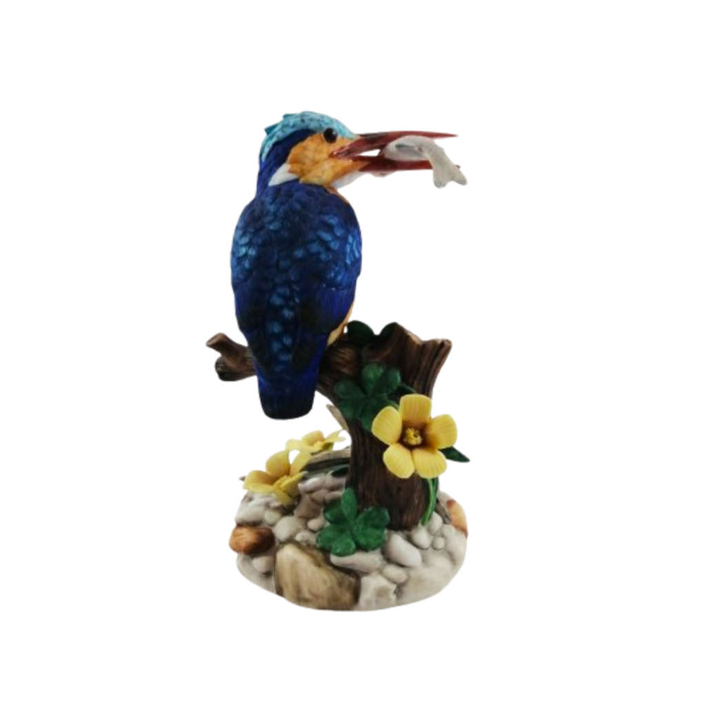 Heritage Porcelain Malachite Kingfisher Ltd Figurine