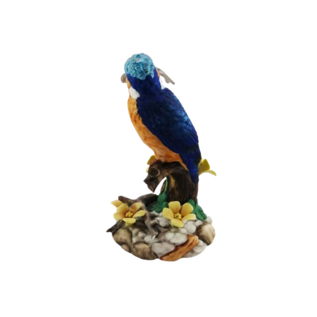 Heritage Porcelain Malachite Kingfisher Ltd Figurine
