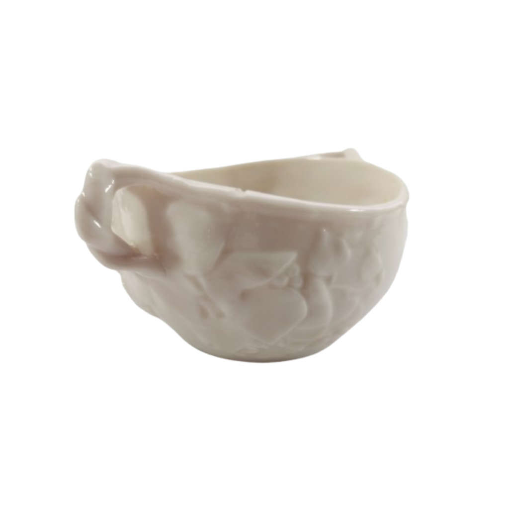 Belleek Ireland Ivory Sugar Bowl - Ivy Pattern