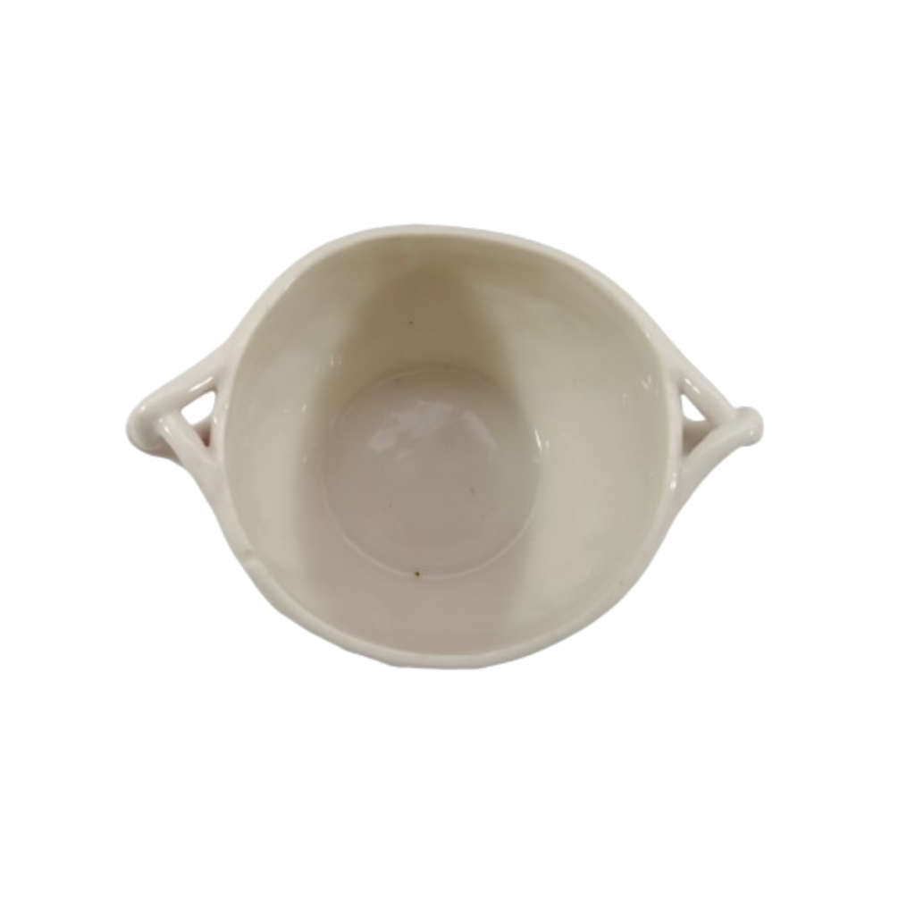 Belleek Ireland Ivory Sugar Bowl - Ivy Pattern