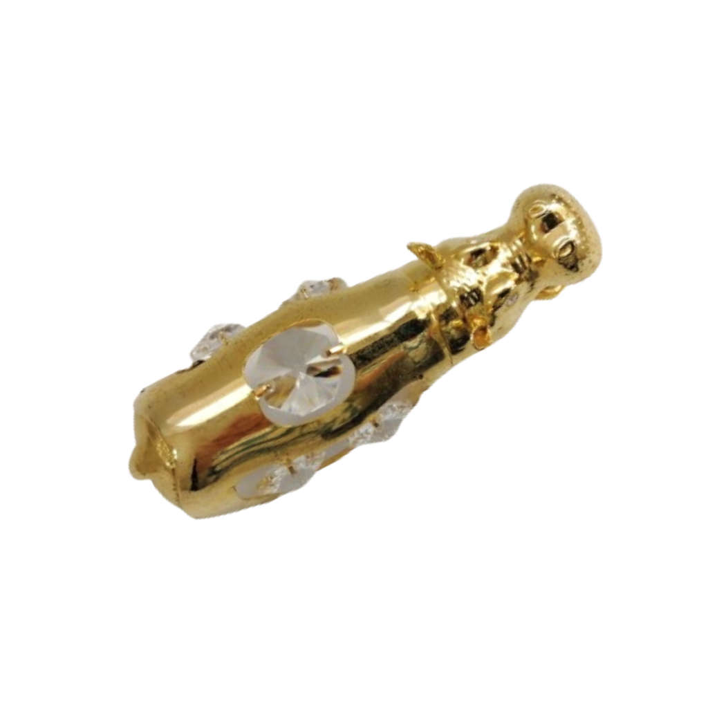 24K gold plated Hippopotamus with Swarovski crystal element