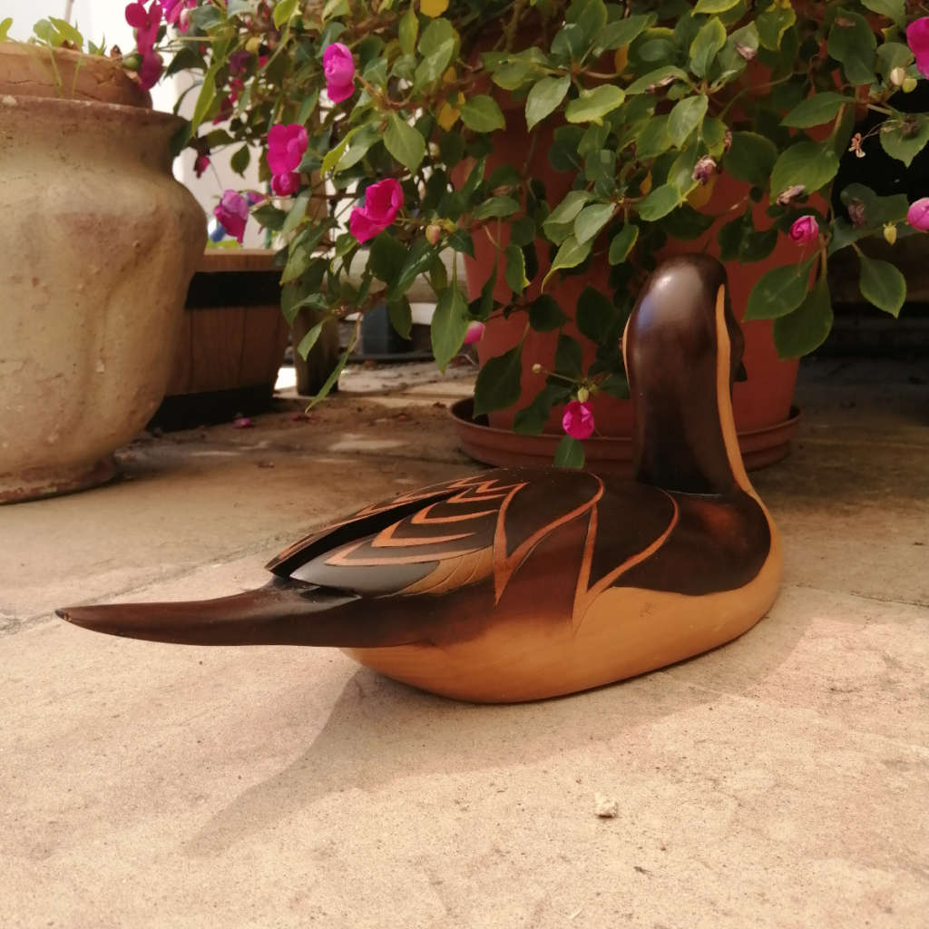 Feathers of Knysna Gallery carved and hand painted Pintail 109 Pylstert 440/975