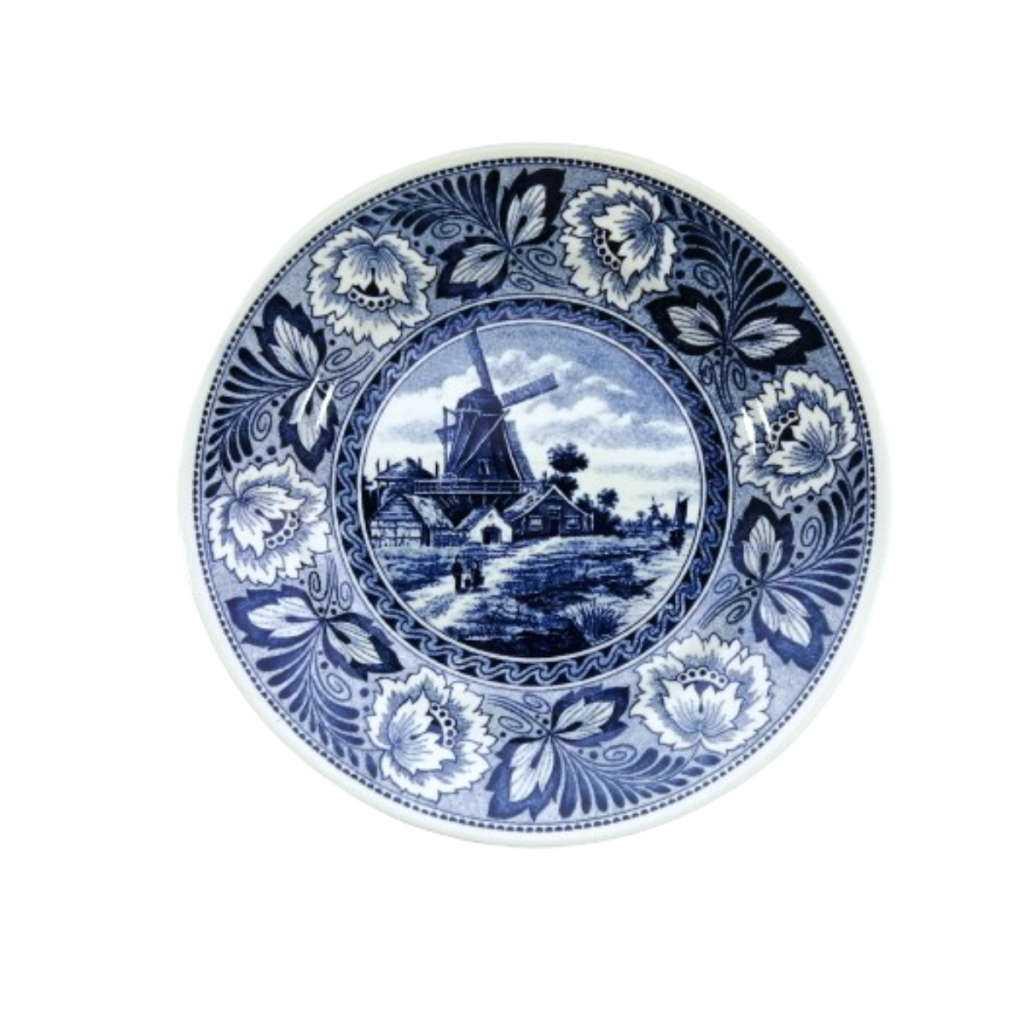 Holland Delft Bosh Decorative Wall Plate Windmill
