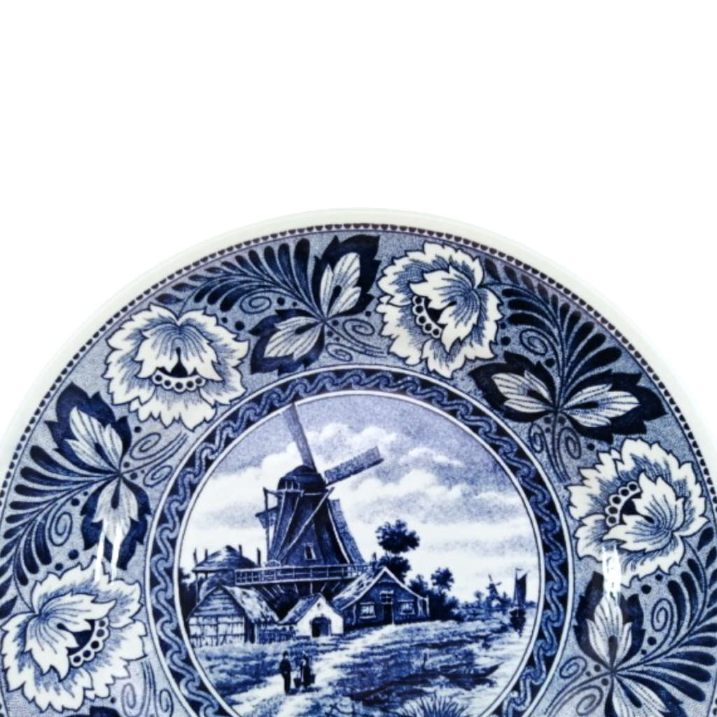 Holland Delft Bosh Decorative Wall Plate Windmill
