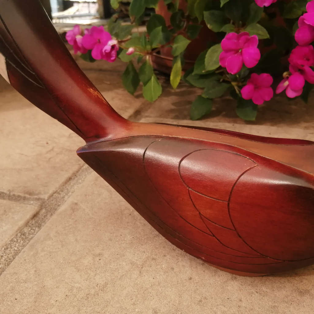 Feathers of Knysna Gallery carved and hand painted Crowned Hornbill 115/975