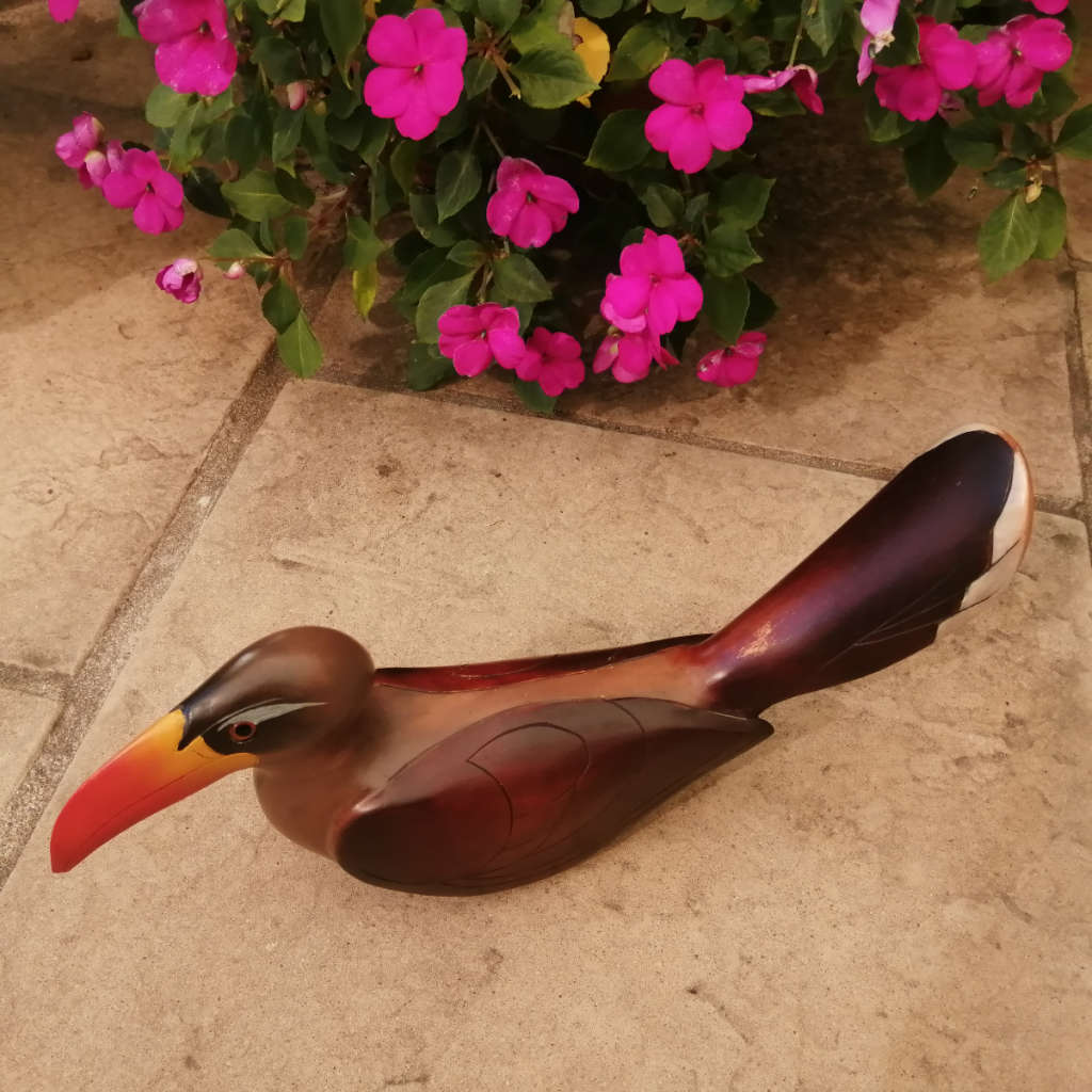 Feathers of Knysna Gallery carved and hand painted Crowned Hornbill 115/975