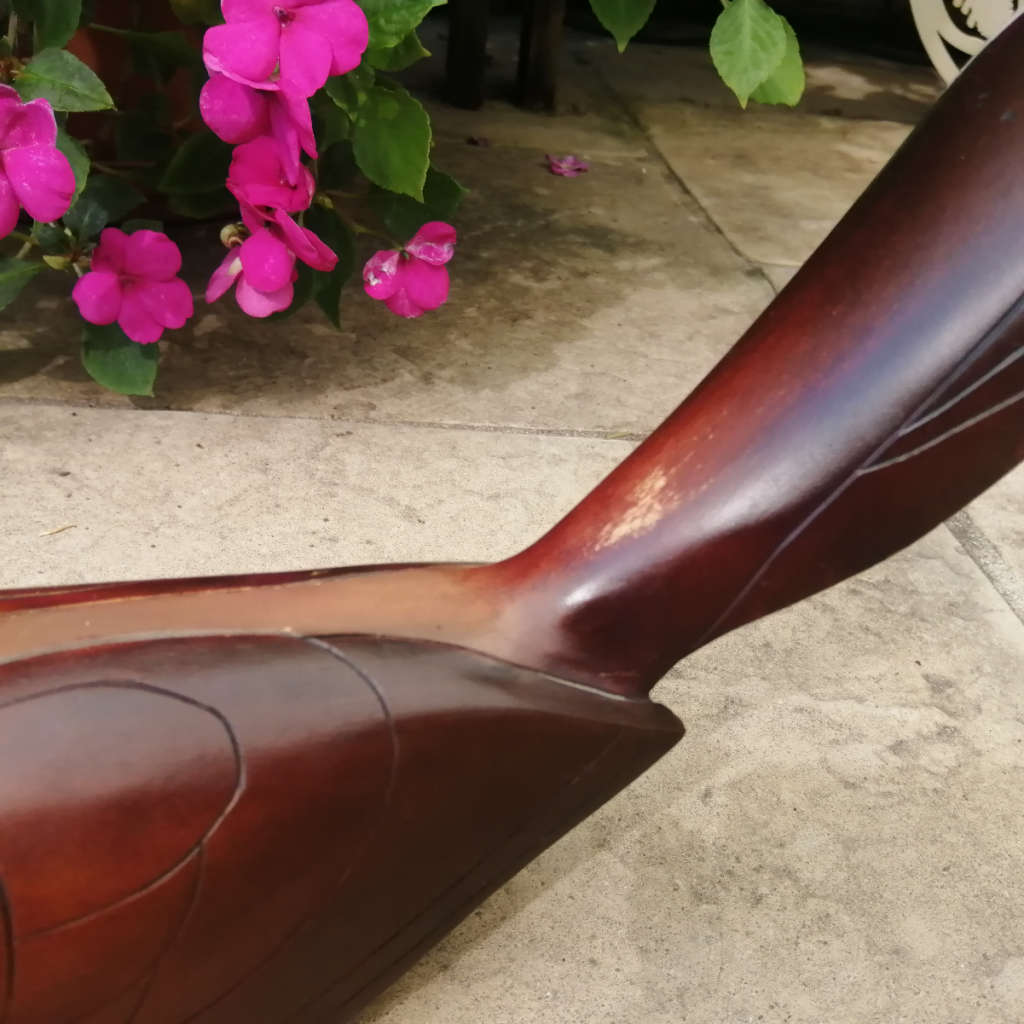 Feathers of Knysna Gallery carved and hand painted Crowned Hornbill 115/975