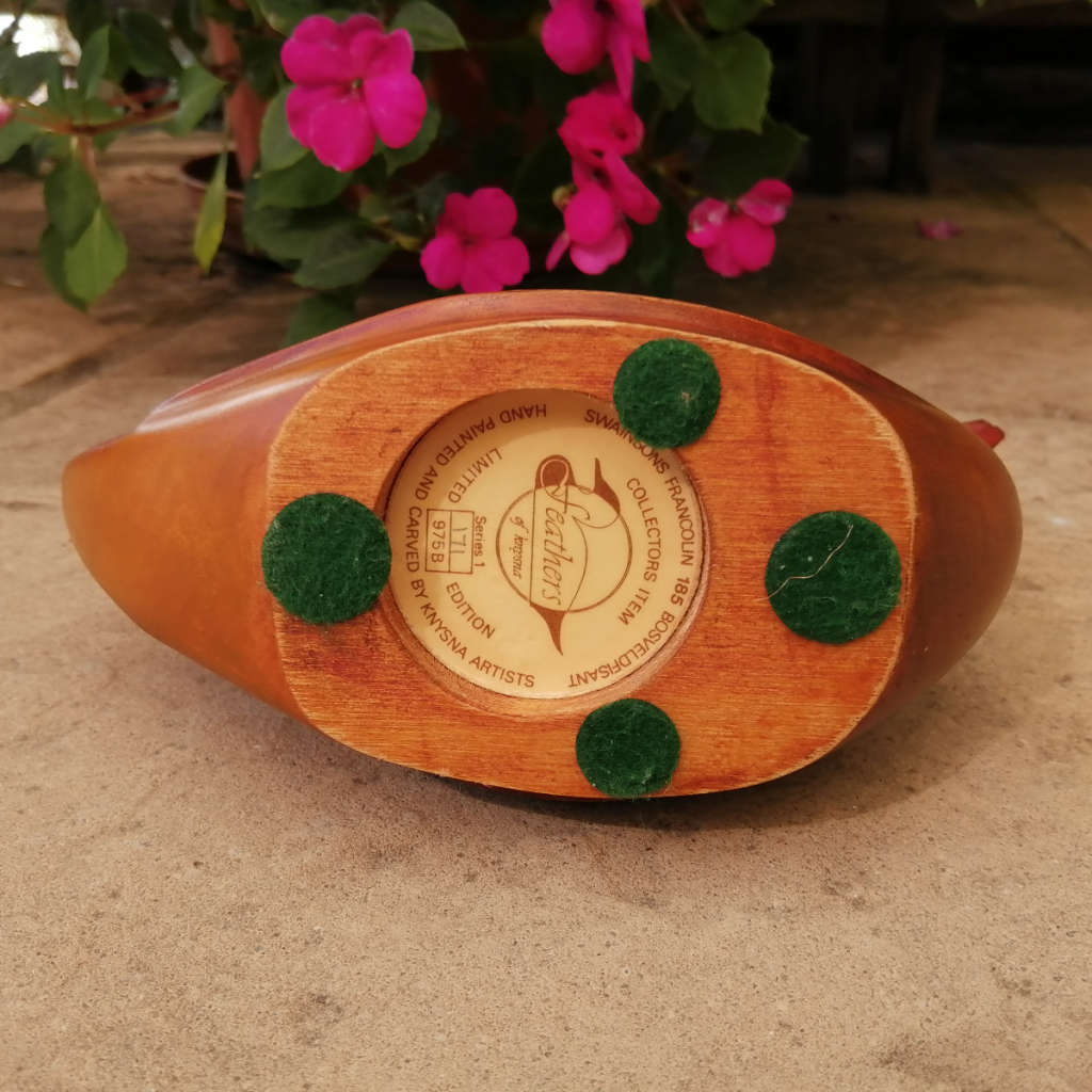 Feathers of Knysna Gallery carved and hand painted  Swansons Francolin 171/875