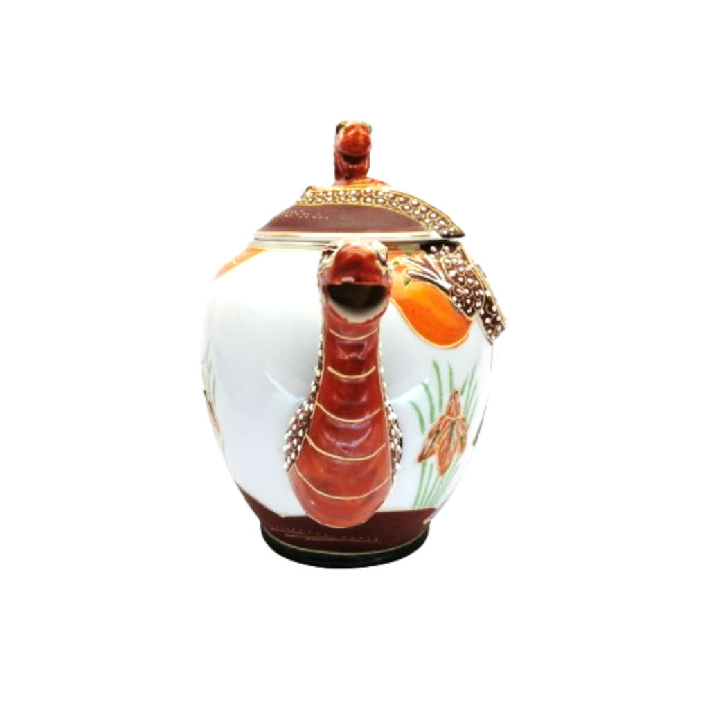 Oriental Dragon Embossed Stunning Tea Pot