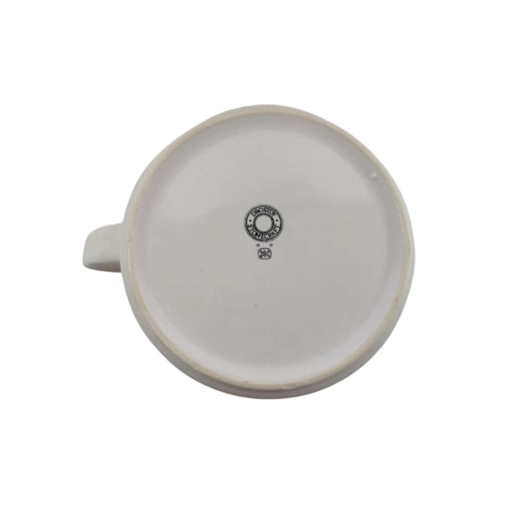 Drosilk Stonewear White Yellow flowers Tea Pot