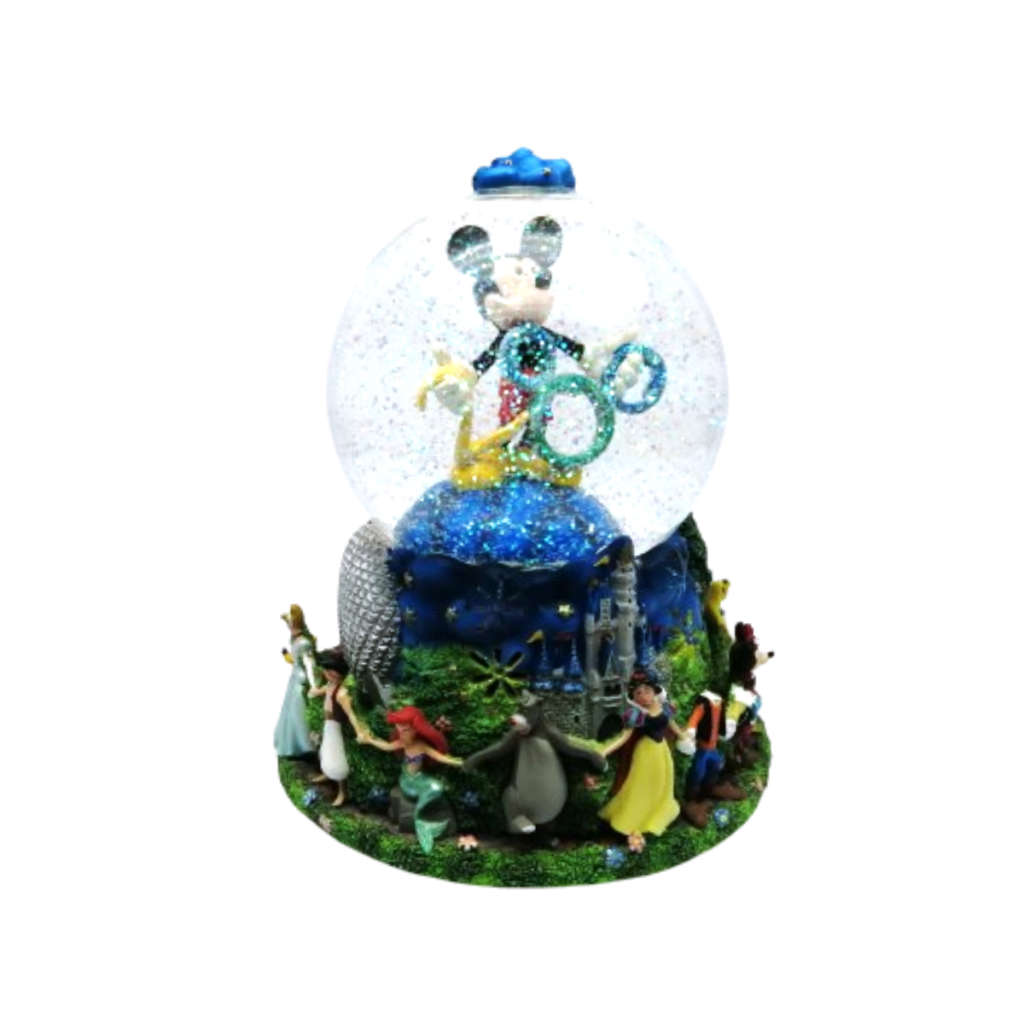 Disney`s Mickey Mouse 2000 Millennium Musical Snow Globe Celebrate The Future