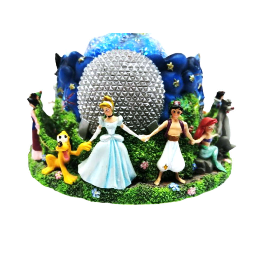 Disney`s Mickey Mouse 2000 Millennium Musical Snow Globe Celebrate The Future