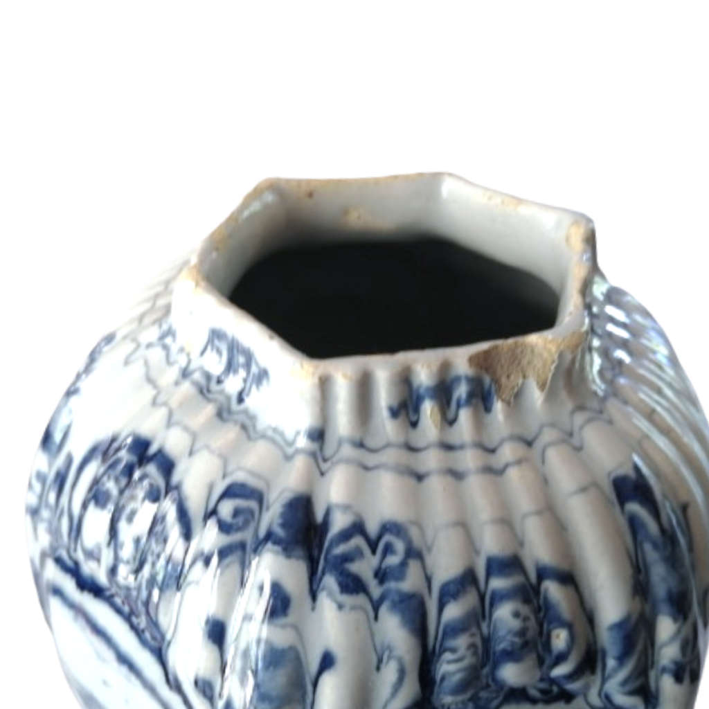 Antique 18th-Century Dutch Delft Large Vase circa 1800