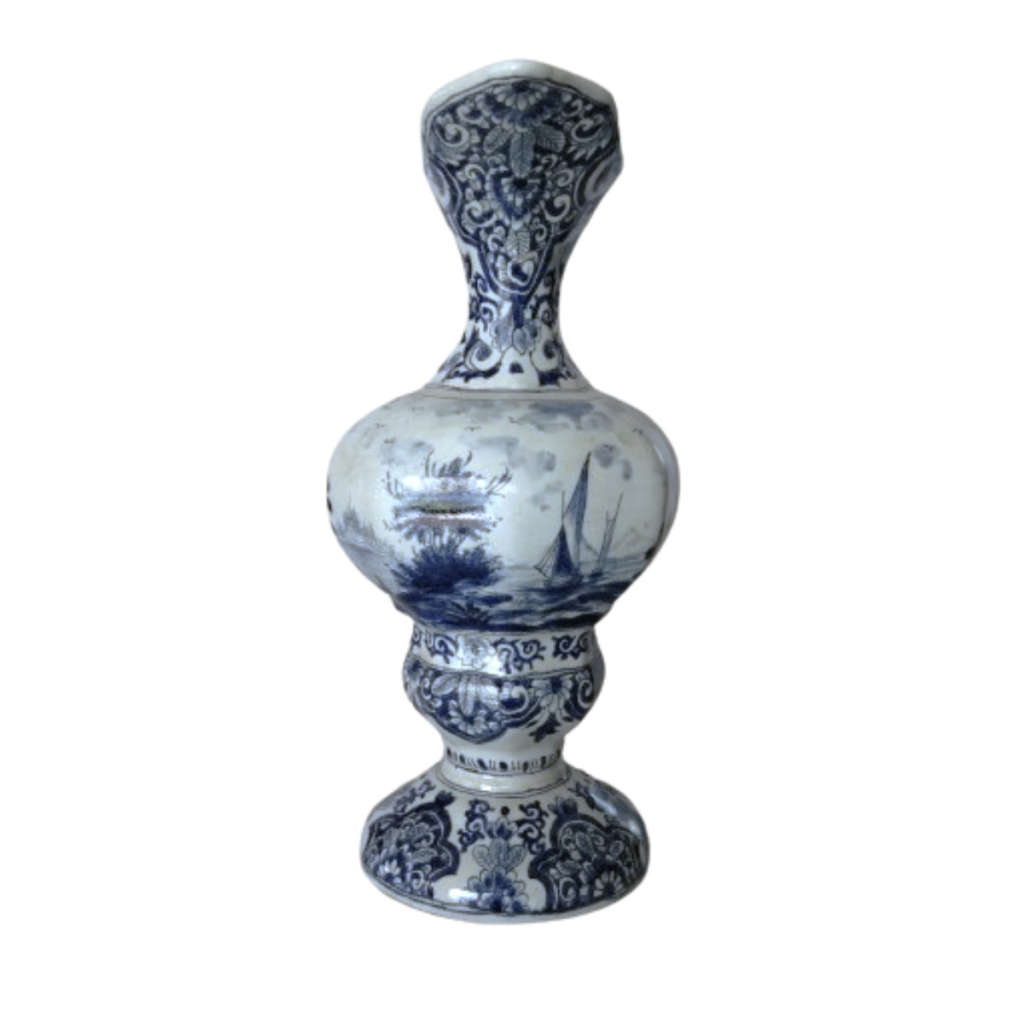 Antique 18th-Century Dutch Delft Jug by Moustiers, circa 1800