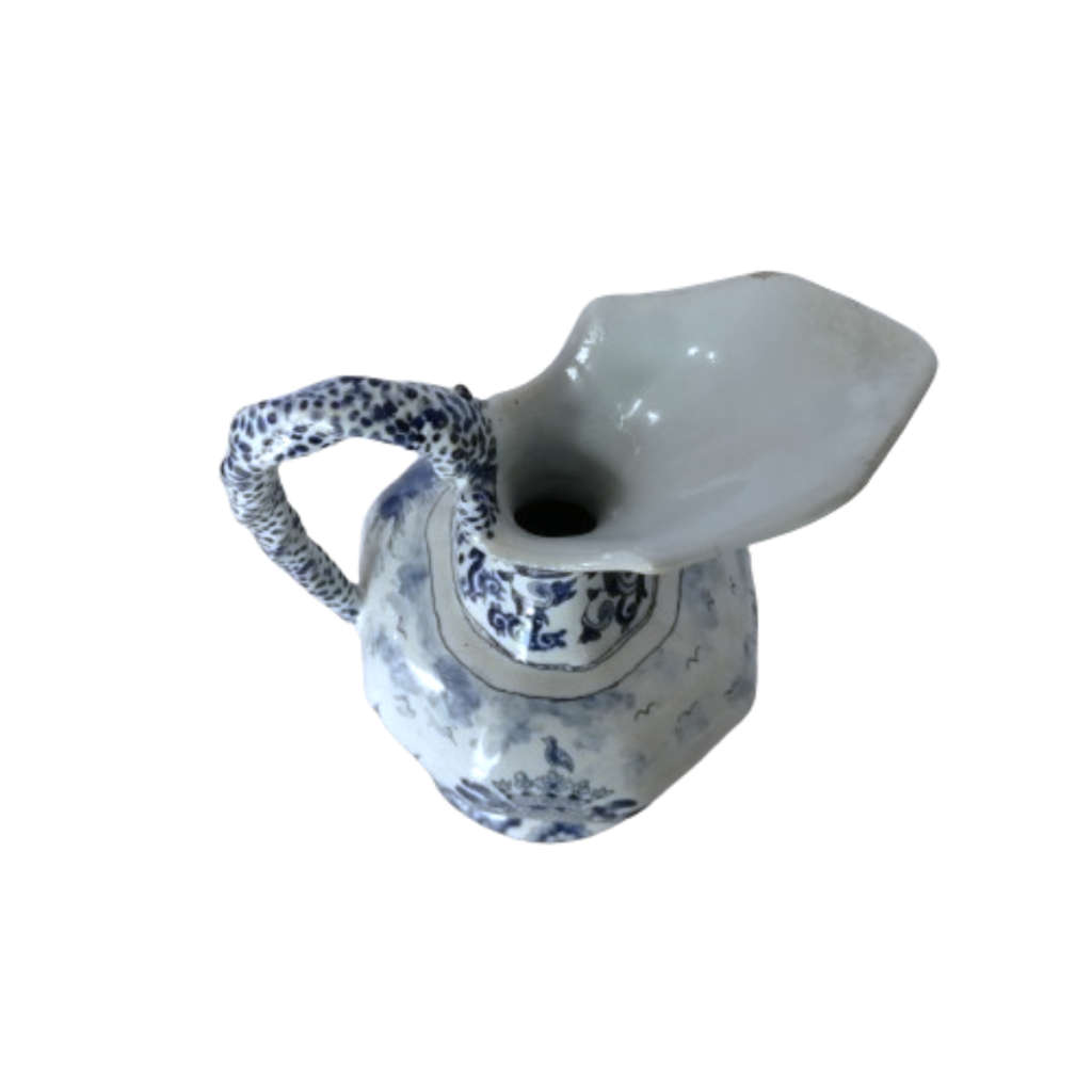 Antique 18th-Century Dutch Delft Jug by Moustiers, circa 1800