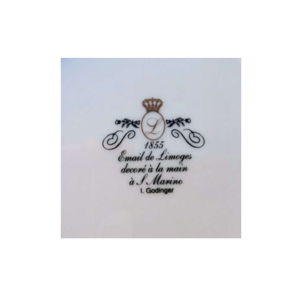 Limoges Wild Life Leopard by Email de Limoges Wall Plate