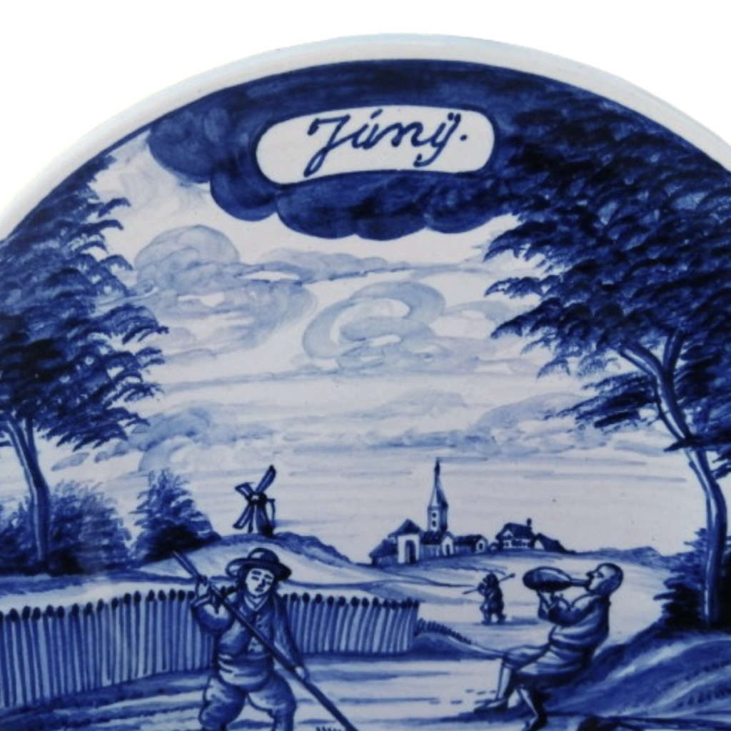 Old Delft Holland Calendar Plate June plate